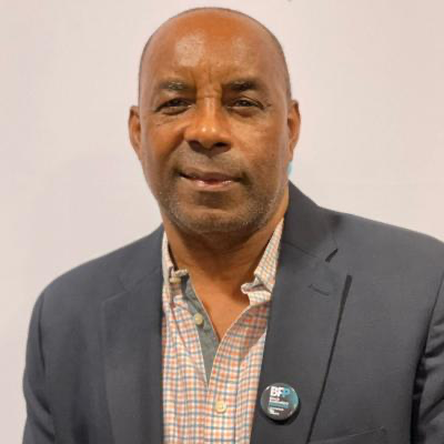 Portrait of former England cricketer, coach and speaker Roland Butcher